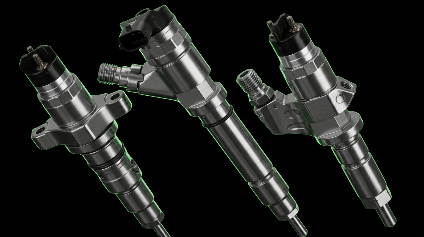 Three Bosch common-rail diesel injectors